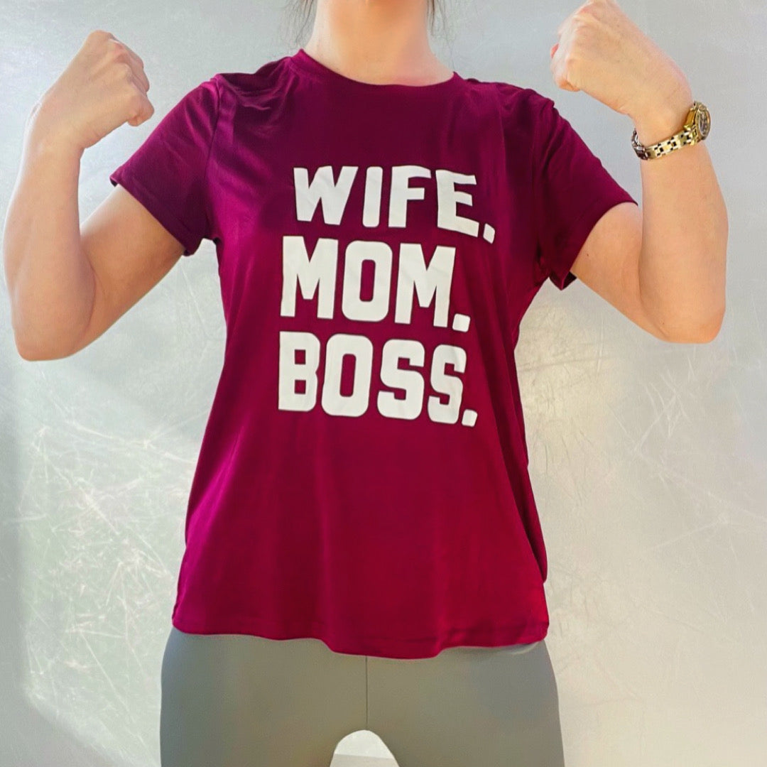 Wife Mom Boss t-shirt