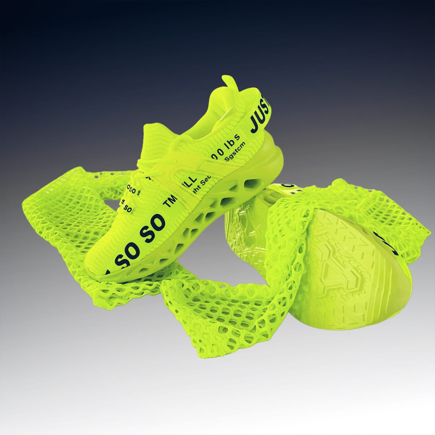 Neon set: net top , so so shoes and gloves