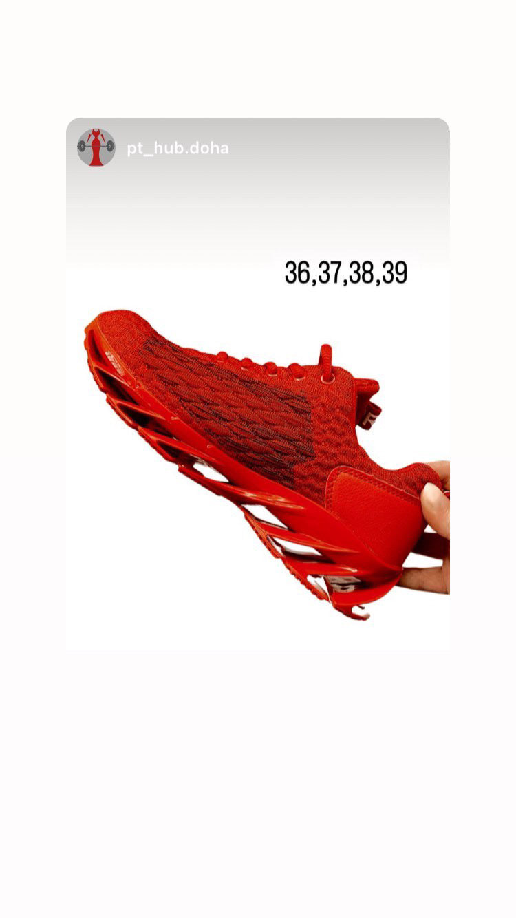 Perfect red sport shoes