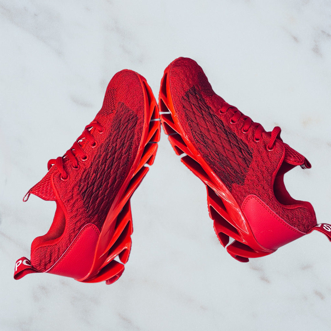 Perfect red sport shoes